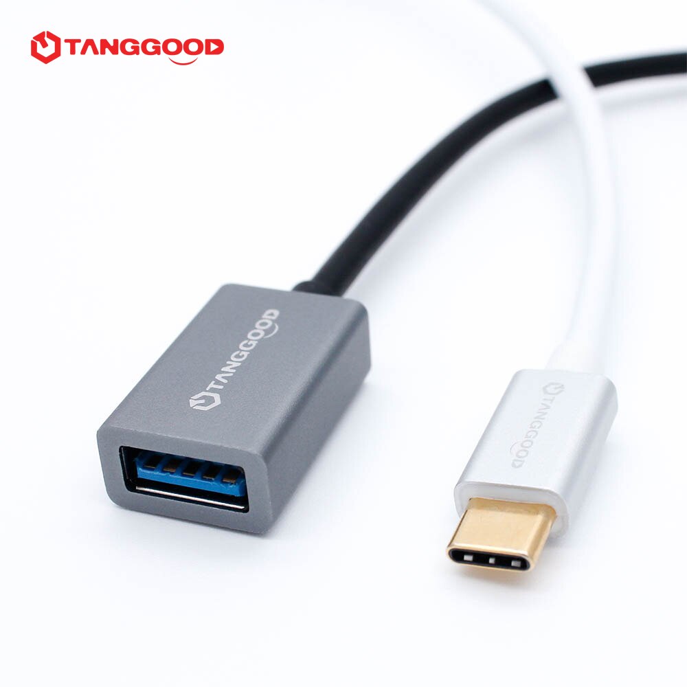 TANGGOOD USB C A USB un adaptador hembra OTG Cable USB 3,1 3,0 5Gbps de velocidad de datos para Macbook Pro Xiaomi Mi6 mezclar 2 Nexus 15cm