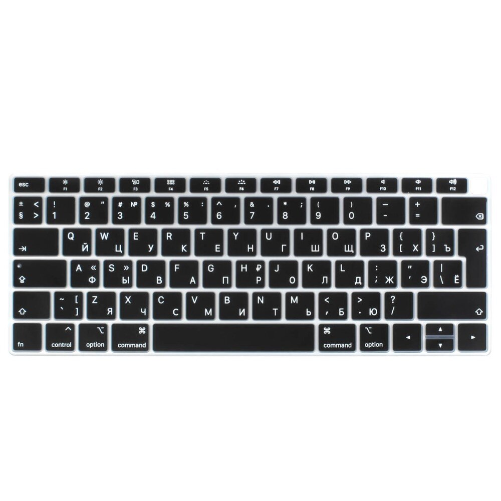 Euro Russian Spanish French Arabic Water Dust Proof keyboard Cover Skin for Macbook Air 13 A2179 A1932 Touch ID