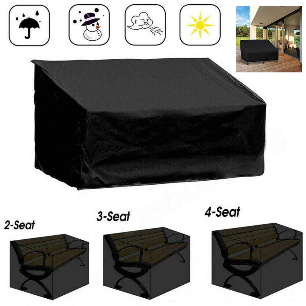 Funda para muebles de exterior de alta resistencia, cubierta para sofá de jardín, 2, 3, 4 asientos, tela Oxford, para Patio y césped, 1 unidad