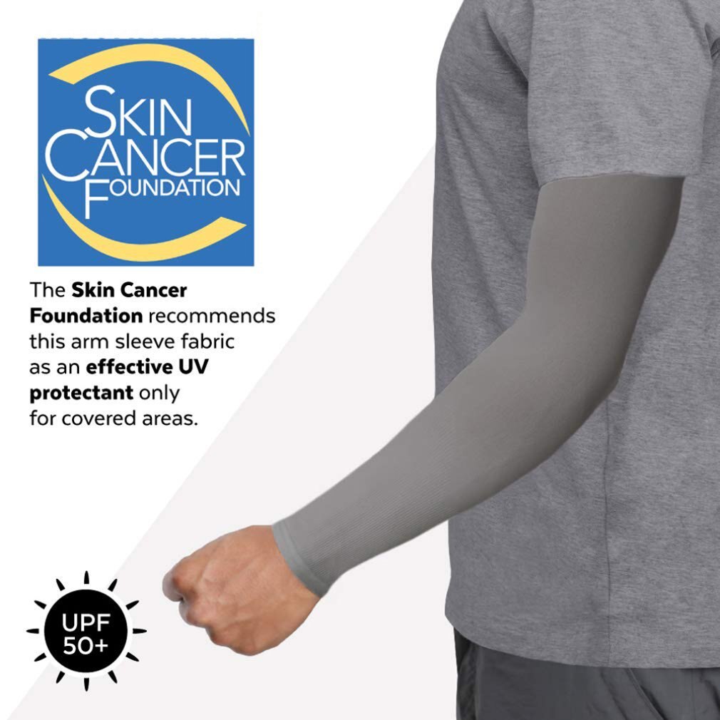 Protección Uv mangas de brazo de refrigeración Upf 50 compresión mangas de Sol para hombres y mujeres para correr ciclismo pesca Golf: Amarillo claro