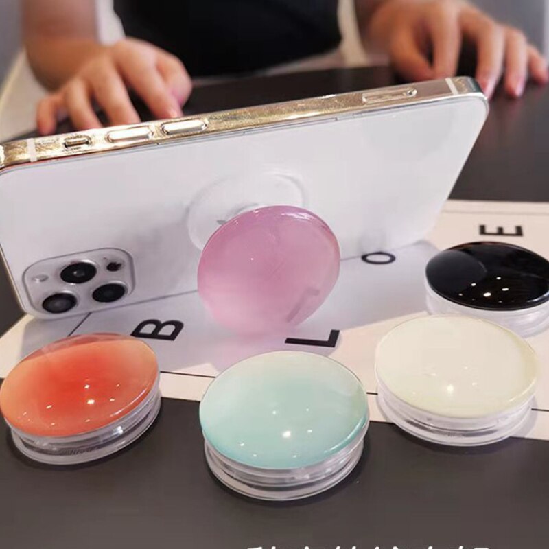 Crystal Finger Grip Holder Stands For Phone Universal Flexible Fold Bracket Expansion Cellphone Stand Socket Lazy Korea Popular