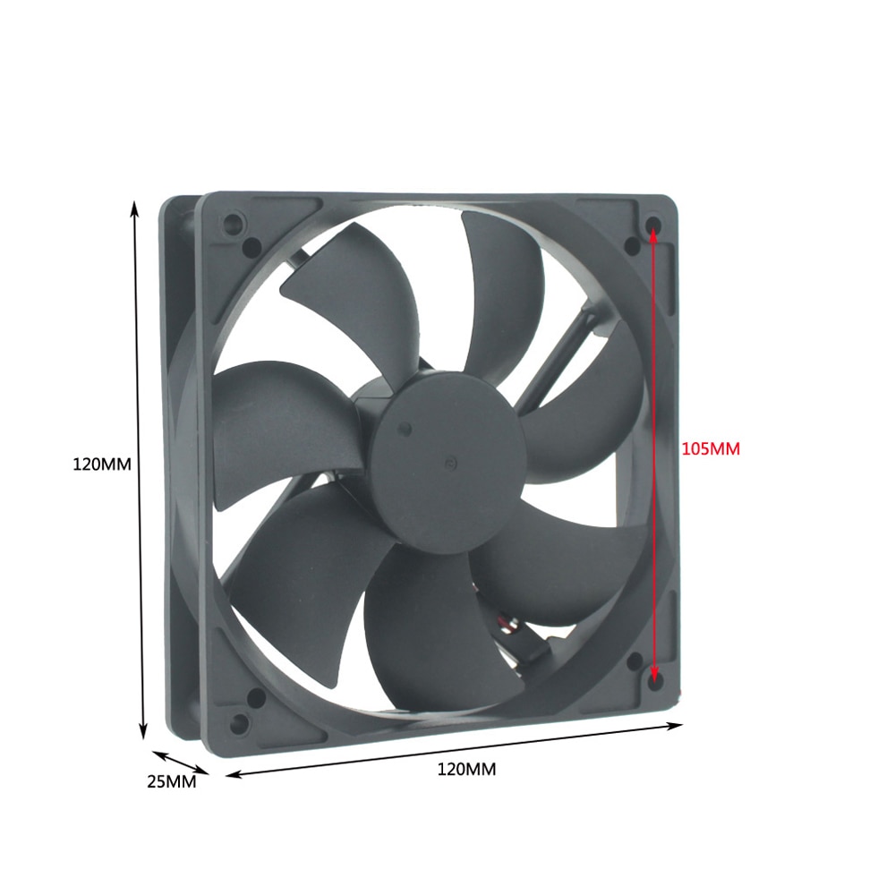 GDSTIME 120x120x25mm 12025 fans Cooling DC 12 v Borstelloze cooler radiator voor voeding mainframe-box