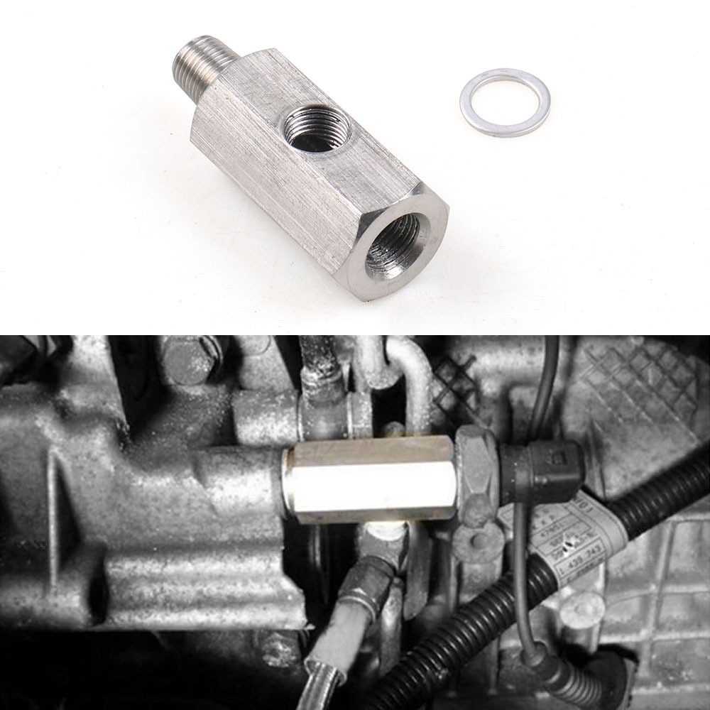 1/8 tommer turbo adapter montering olietryk sensor tee til npt forsyningslinjemålere