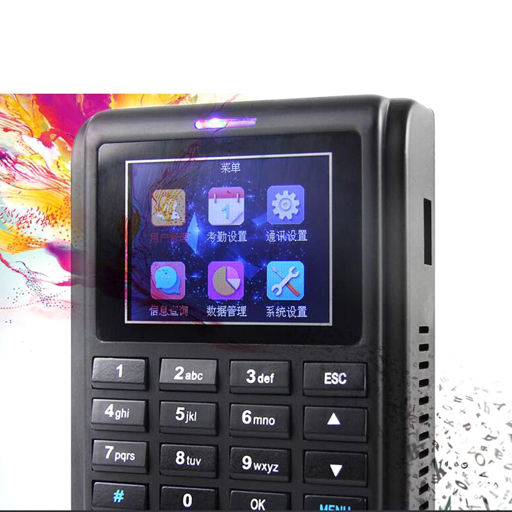 TFT Screen Linux System Standalone IC Card Reader TCP/IP Communication Fingerprint Access Control System