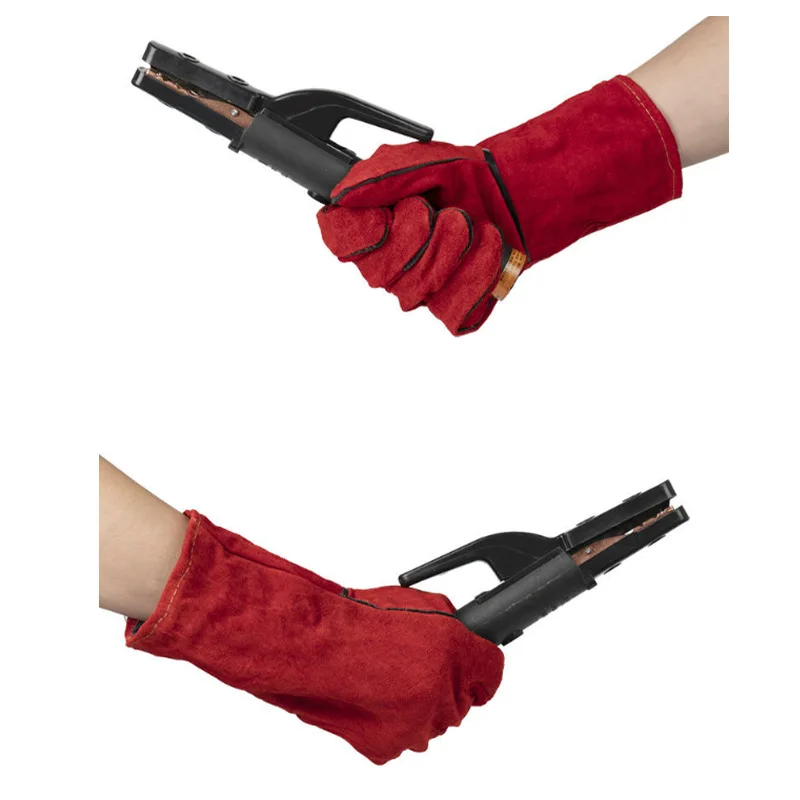 Schweißhandschuhe Lederarbeit Feuer-/hitzebeständige Schweißhandschuhe Holz Holzbrenner Sicherheitshandschuhe für Mig Tig Stick Forge BBQ Grill