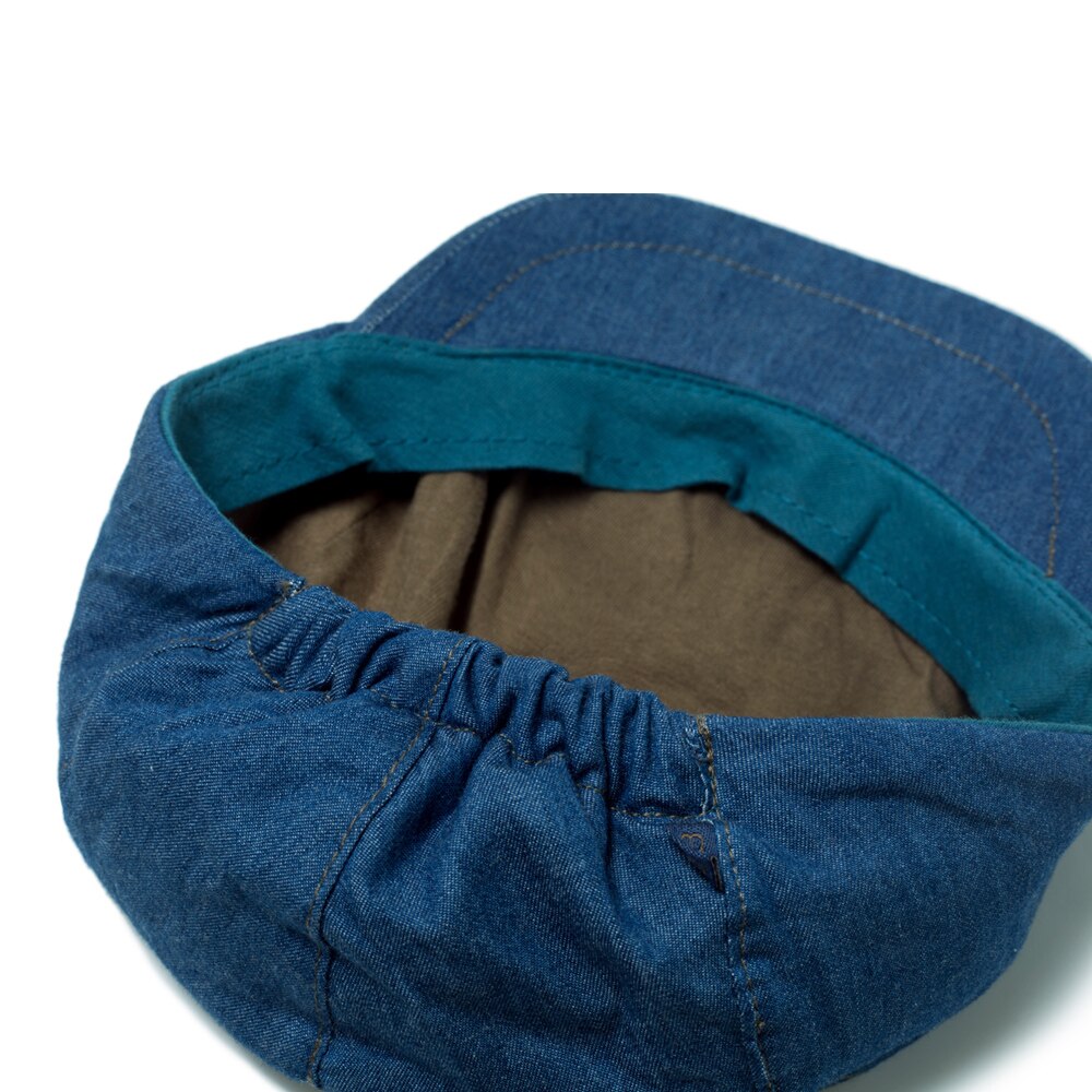 Bérets d&#39;automne en coton bleu, casquettes de -né, accessoires pour bébés, chapeau ajustable, robe pour enfants