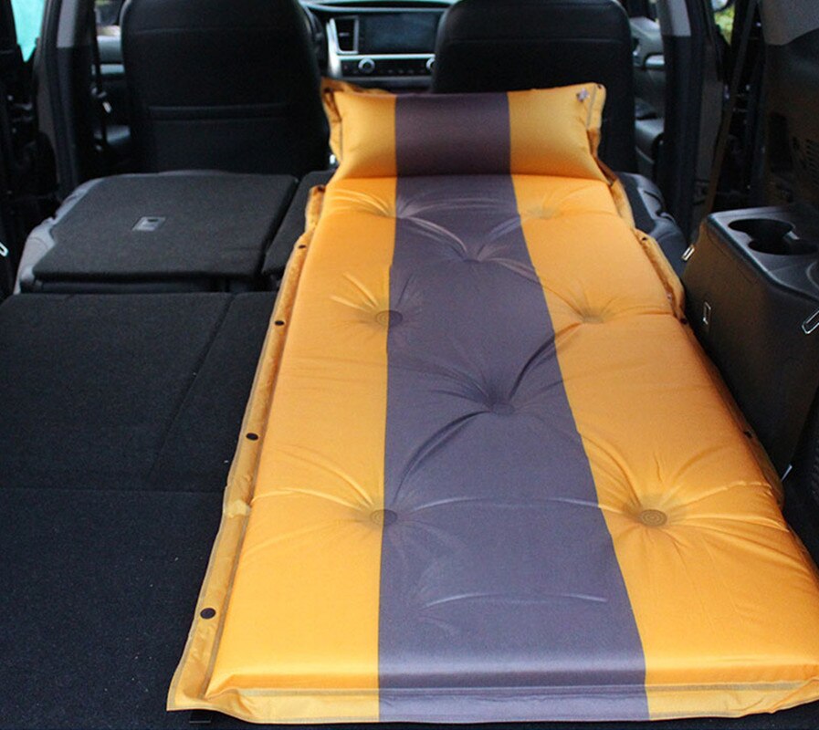 Travel Bed Automatic Car 3cm Mattress SUV Foldable Rear Seat Sleeping Pad Folding Trunk Inflatable Multi-Function Camping Mat: Orange 3cm thick