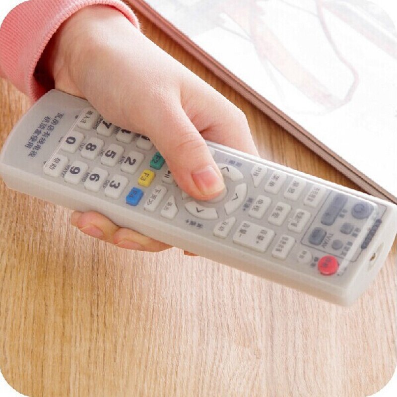 Silicone Remote Control Cover Transparent TV Remote Control Case Air Conditioning Dust Protective Case Waterproof Storage Bag
