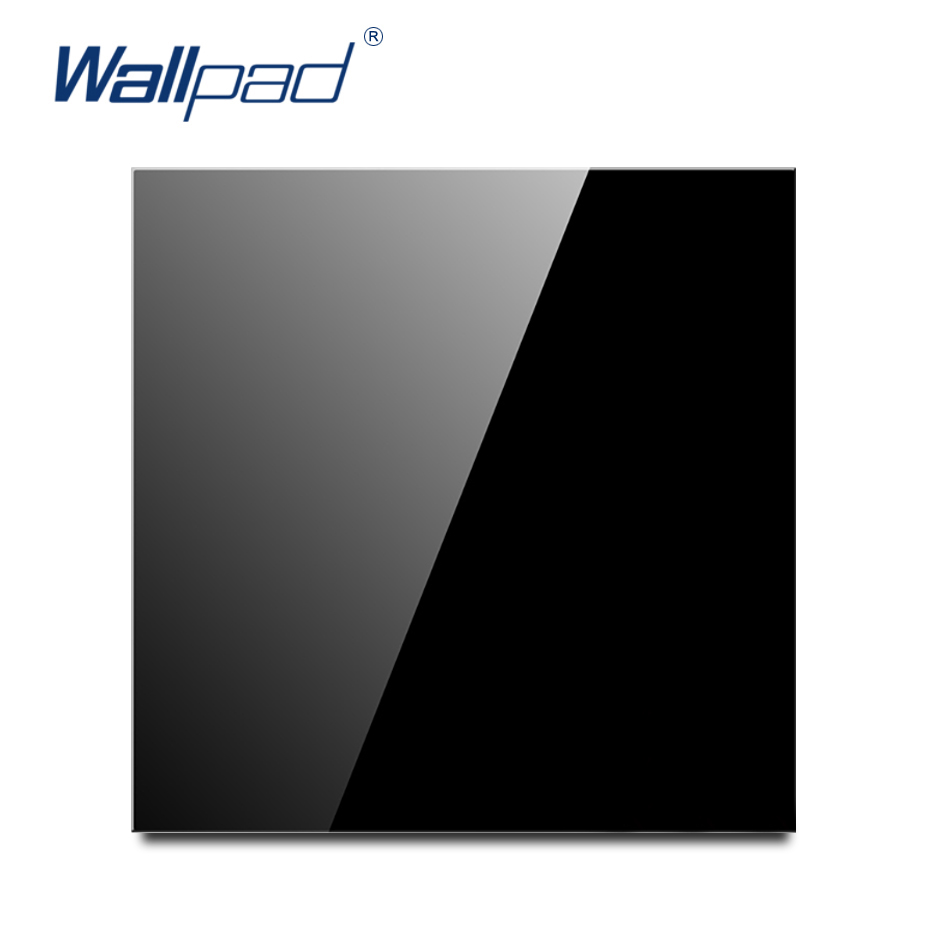 Black Glass Crystal Panel Wall Light Switch Round Button Circle LED Ring 1 to 4 Gang Fan Speed Dimmer 45A Double Pole Switch: 4XL / army green