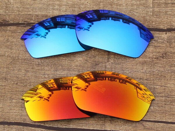 Vonxyz 20 + Farbe Entscheidungen Polarisierte Ersatz Linsen für-Oakley Flak Jacke Rahmen: Ruby and Ice Blue