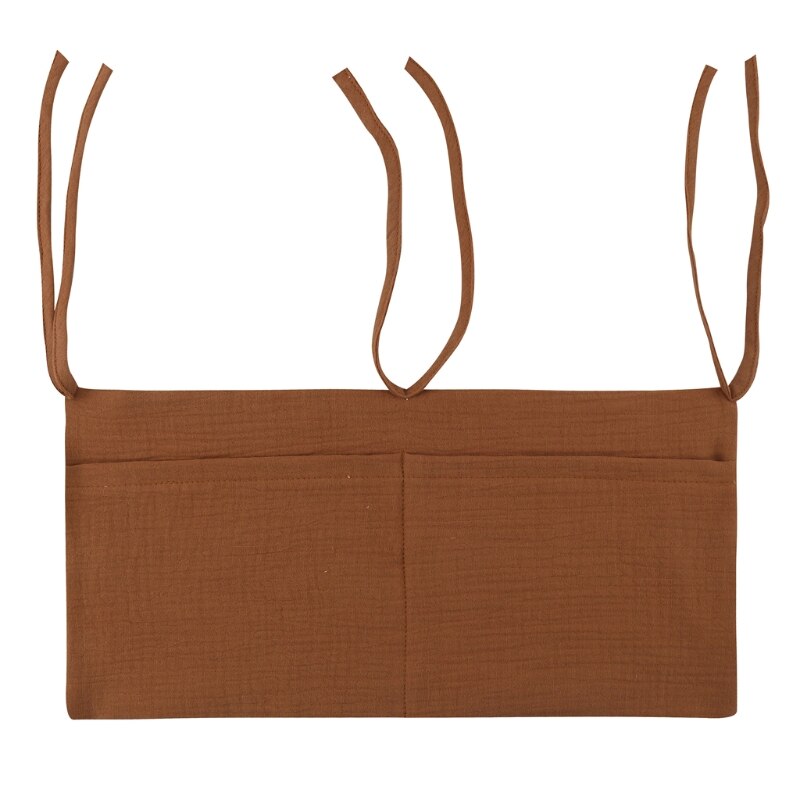 Sac de rangement suspendu pour lit de bébé et -né,en coton, berceau, organisation, jouet, couche-culotte, poche, ensemble de literie, accessoires, boutique de couches,: 130D