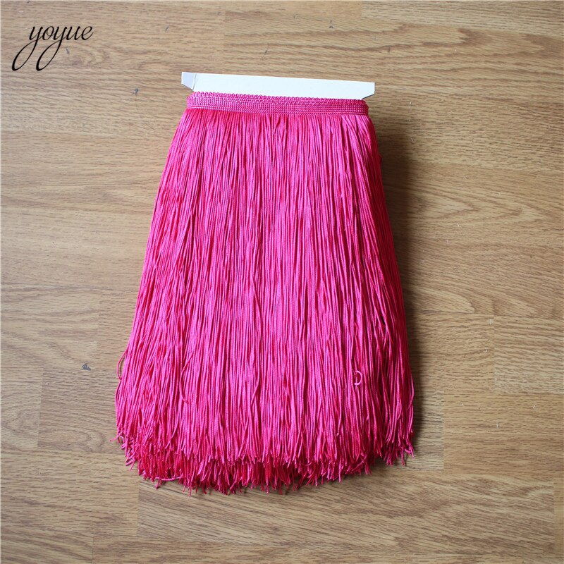 YOYUE 1 Yard 30CM Lange Kant Fringe Trim Tassel Fringe Trimmen Voor Diy Latin Jurk Stage Kleding Accessoires Kant lint