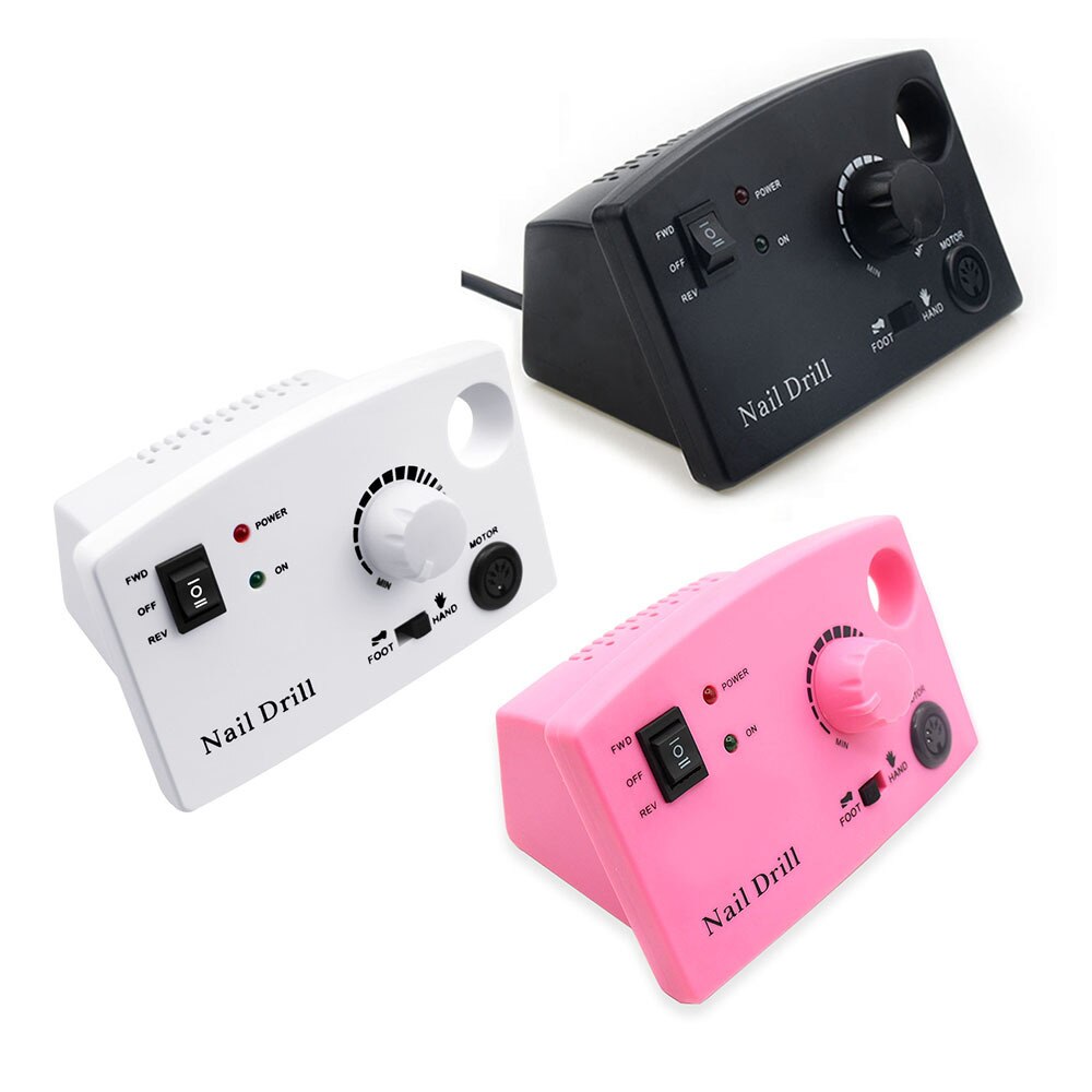 Ponceuse pour ongles, appareil pour poncer, machine et accessoire avec fraiseur et lime à ongle électrique pour manucure, 3 couleurs, 35000RPM