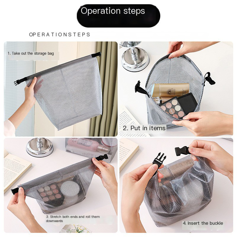 Waterproof Storage Bag, Fitness Clothing, Swimming Bathroom, Large Capacity Drawstring, Men's And Women's Outdoor Toiletries Bag