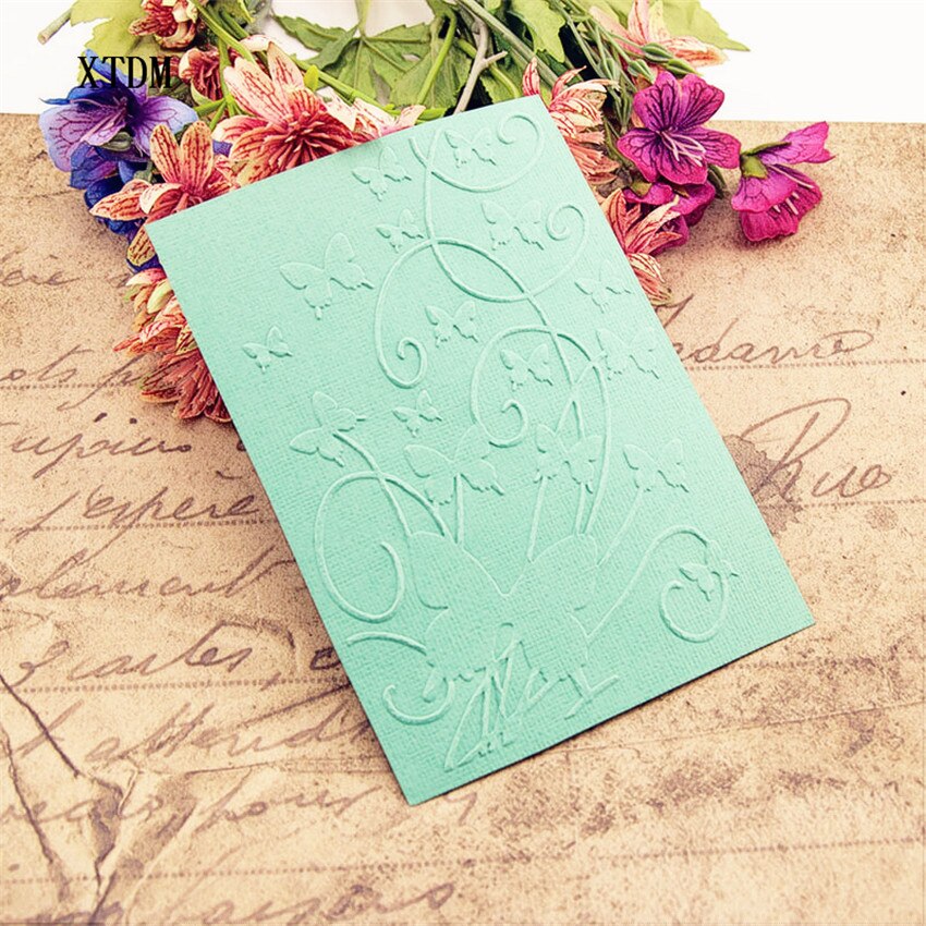 Plast fjell sommerfugl mal håndverk kort lage papir kort album bryllup dekorasjon scrapbooking preging mapper