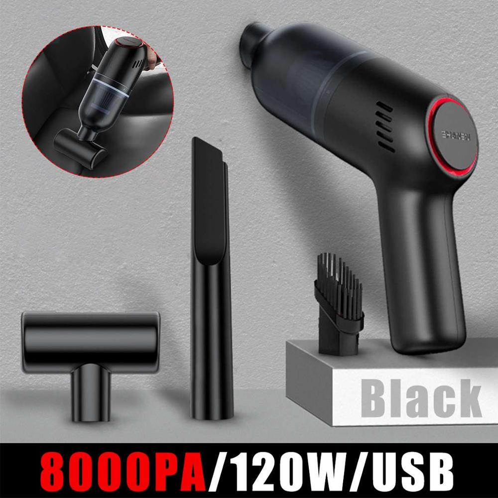 Mini Portable Car Vacuum Cleaner Wireless Handheld Auto Vaccum 8000Pa Suction For Home Desktop Cleaning Mini Vacuum Cleaner