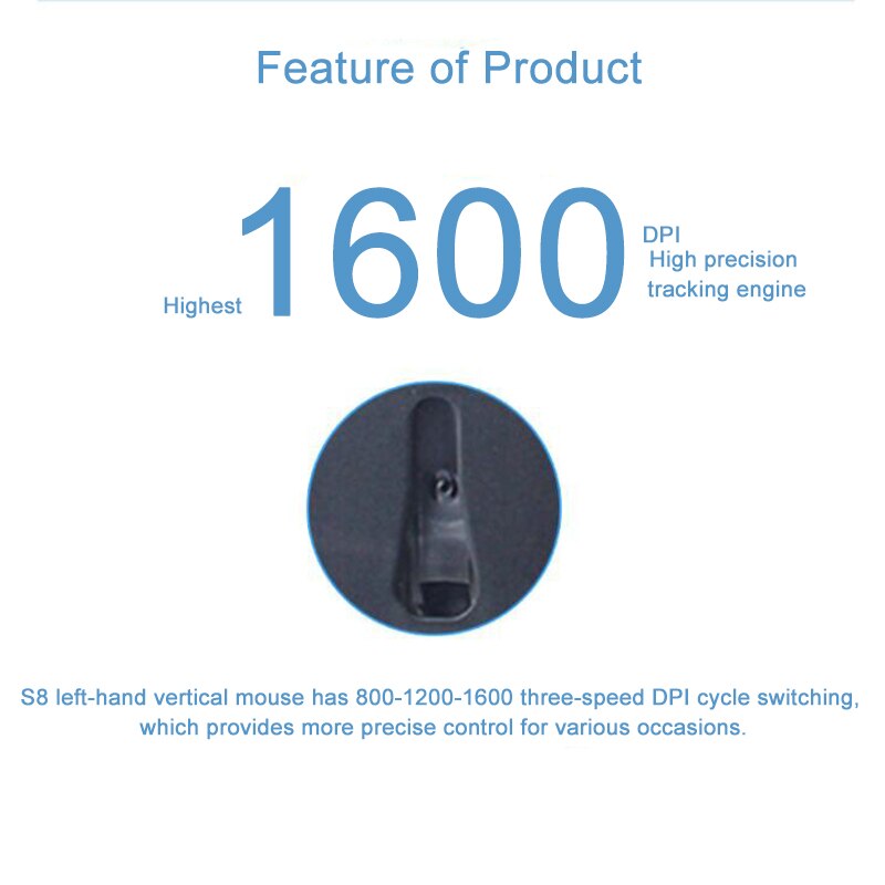 Drahtlose Maus Computer Links Hand Vertikale Maus Ergonomische Gaming Maus 1600 DPI USB Optische Handgelenk Mäuse Mause für PC Computer