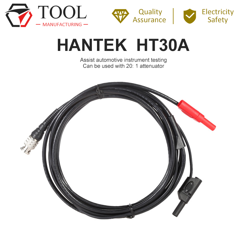 Hantek Autotest Kabel HT30A Dual Banaan Hoofd Adapter Kabel Test Leads 3M Test Lead HT30A Professionele Multifunctionele Automotive