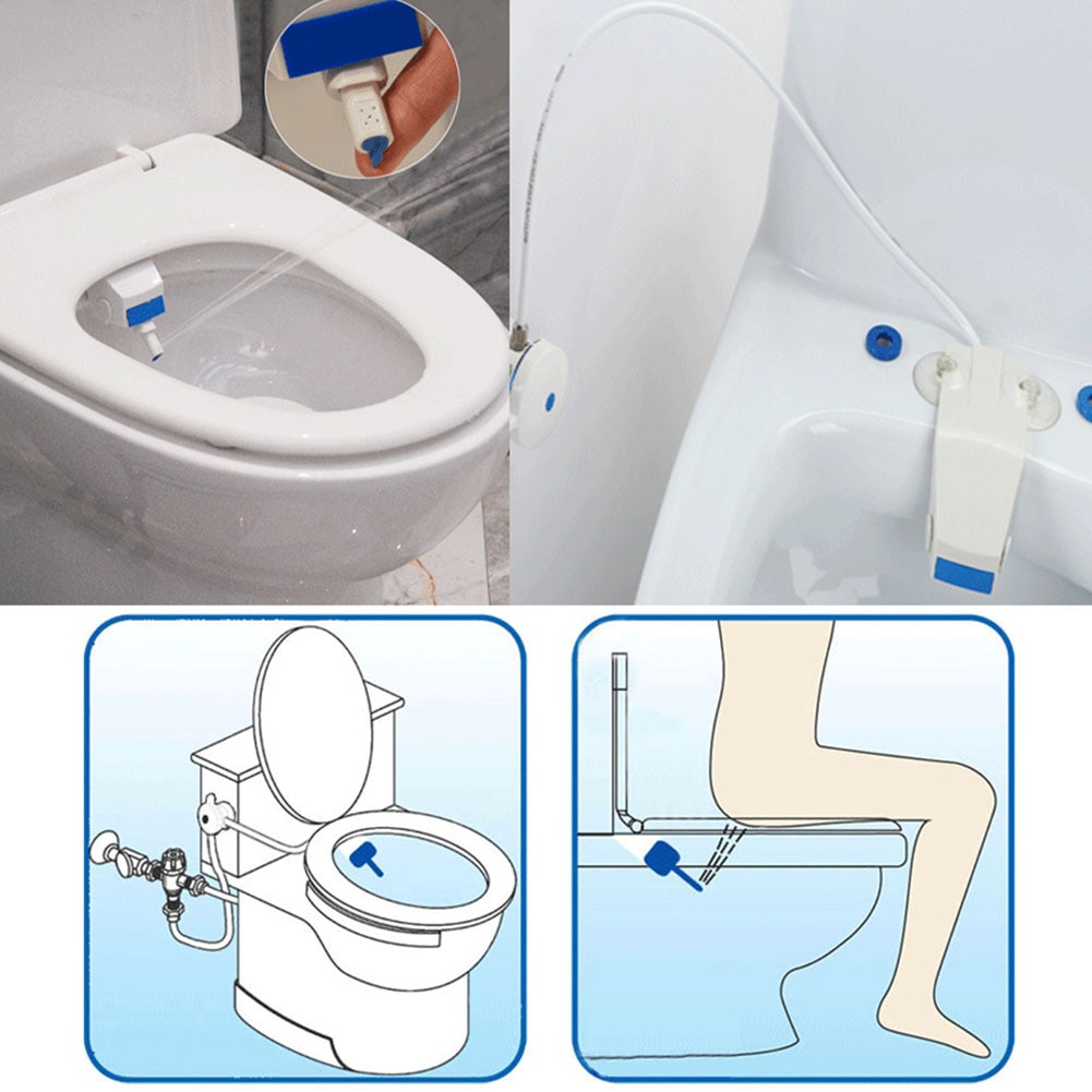 Smart Shower Nozzle Cleaning Flushing Sanitary Device Adsorption Type Intelligent Toilet For Smart Toilet Seat Bidet