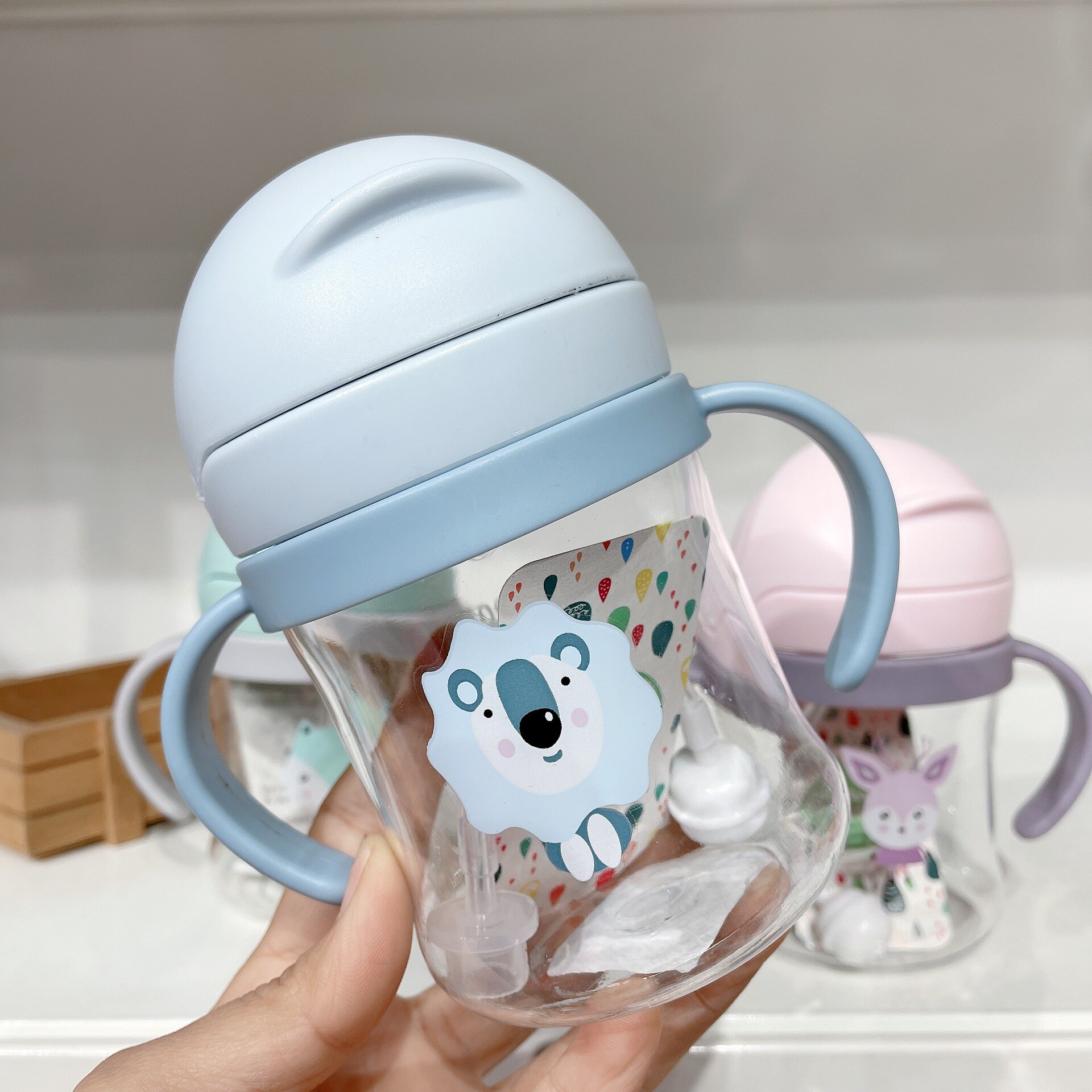 Biberon pour Bébé avec Paille Capacité 250 ou 350 ml pour Apprendre à Boire, Bouteille d&#39;Alimentation, pour Enfant, Entraînement