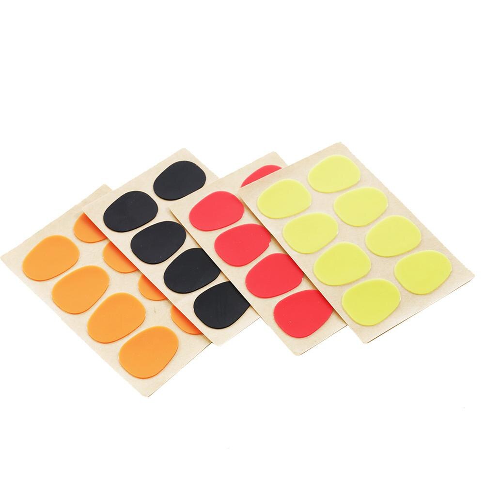 32 Pcs/set Saxophone Mouthpiece Pads Universal Silicone 0.5mm 4 Colors Mouthpiece Pads Woodwind Instrument Saxophone Accessories