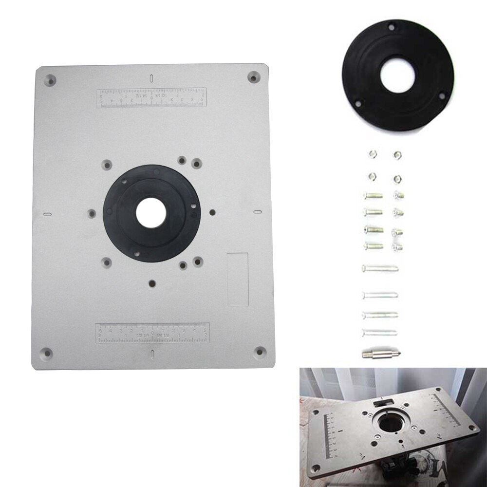 Planche à rabat pour gravure sur bois 300, réglage fin en aluminium, tondeuse bricolage bois, 235x9.5 * Machine de découpage mm