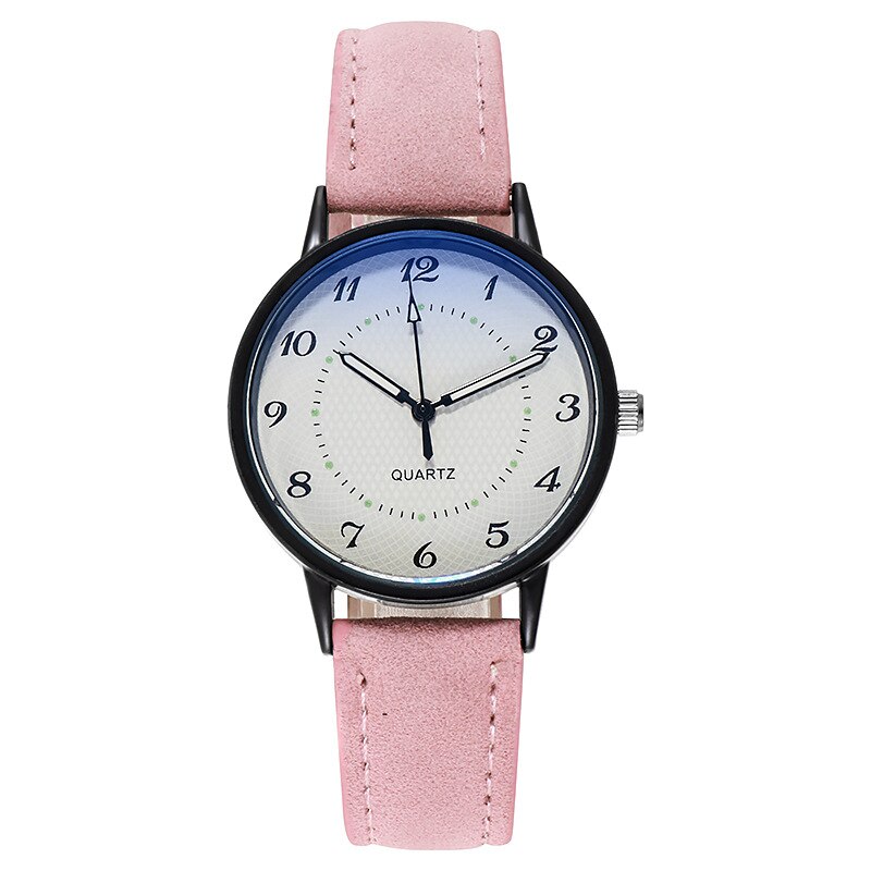 Simple Ladies Wrist Watches Luminous Women Watches Casual Leather Strap Quartz Watch Clock Montre Femme Relogio Feminino: A
