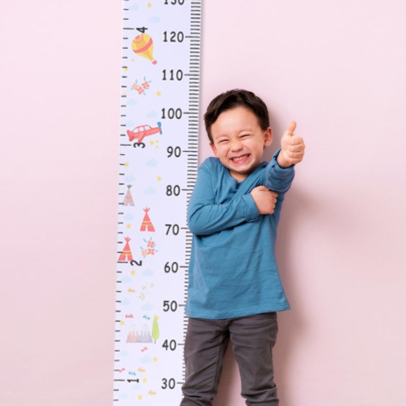 Baby Cartoon Height Measure Ruler Reasonable Storage and Convenient Access Child Kids Bedroom Home Wall Hang Growth Chart