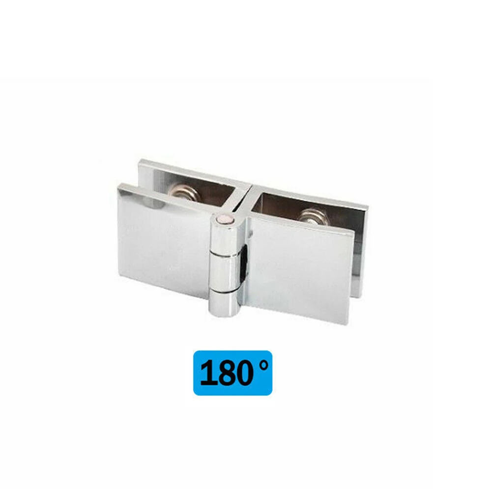 Glasdørhængselklemme holdbar badeværelse bruser glasdørhængsler skab skabsbeslag klemme hængsel zinklegering: Guld