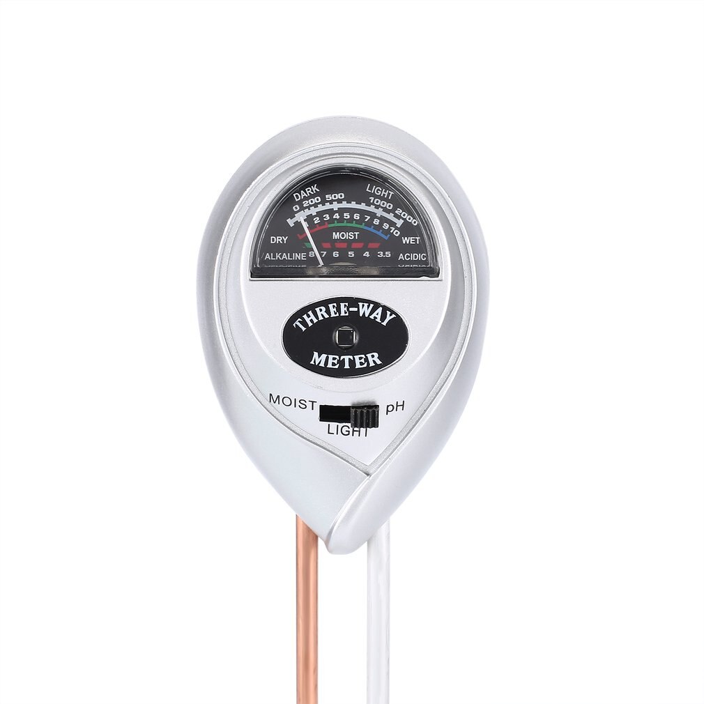 3 In 1 Soil Hygrometer Soil Thermometer Ph Meter Moisture Meter And Sun Light Probe Multi-functional Soil Hygrometer