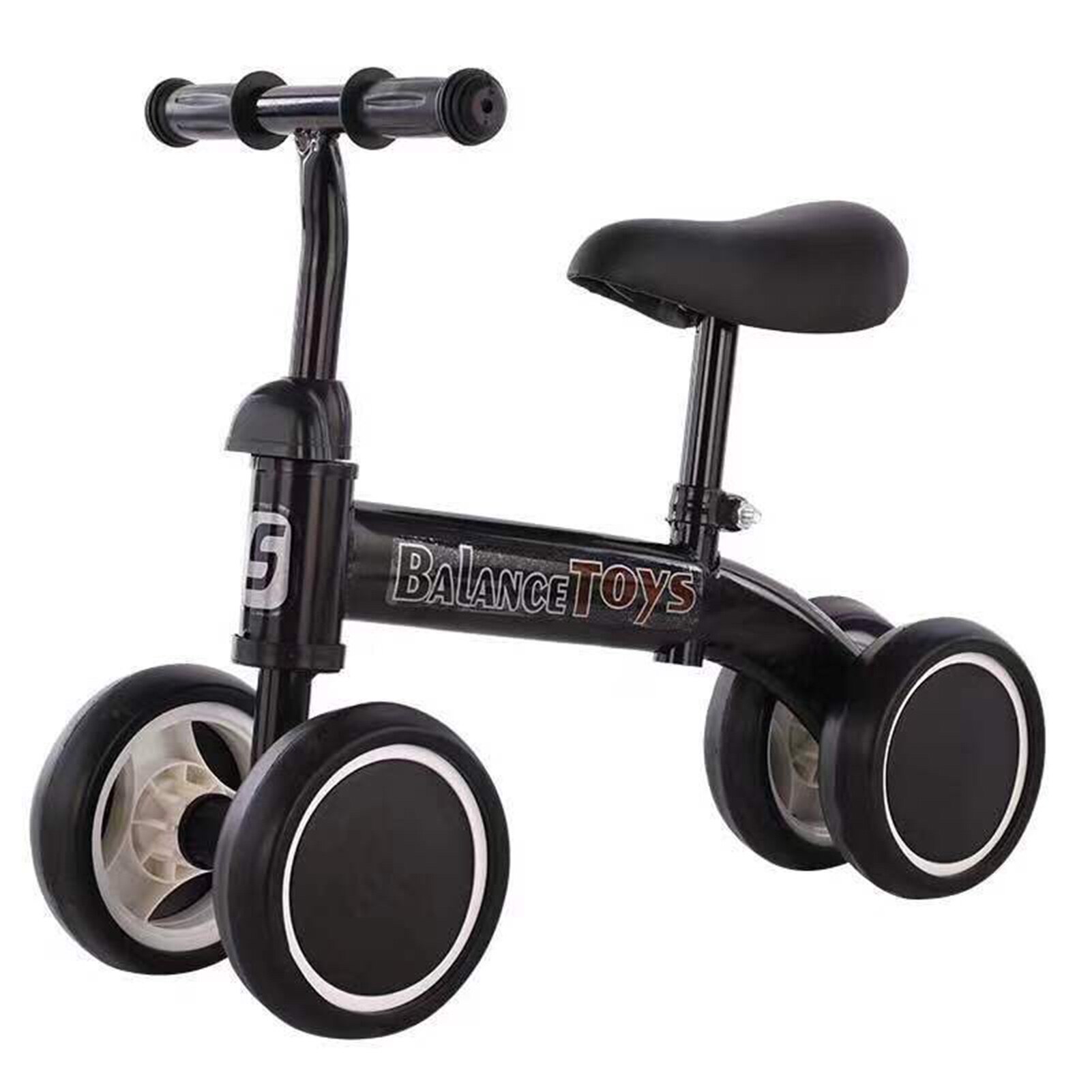 Baby Balans Fietsen Fiets Kinderen Wandelaar Peuter Fiets Kind Kids Baby Scooter Geen Pedaal 4 Wielen Peuter Infant Fietsen: Black