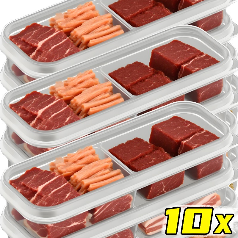 1/10Stck Kunststoff schärfer Kasten Kühlschrank Fleisch Erhaltung Kasten Gemüse Obst Lagerung Container Küche Fleck Mittagessen Versiegelt lagerung