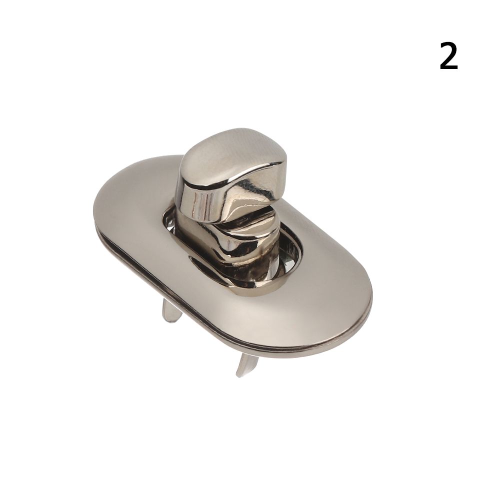 Bagagelås väska spänne väskdelar tillbehör hårdvara stängning vridlås vridlås metallspänne gör-det-själv handväska väska: Brons