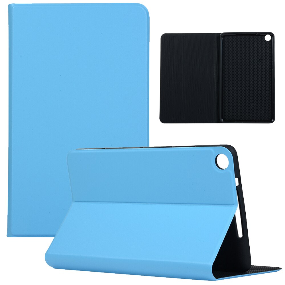 Tablet Case for Huawei MediaPad M5 Lite 8" & Honor Tab 5 8" - PU Leather Stand Cover: Sky Blue