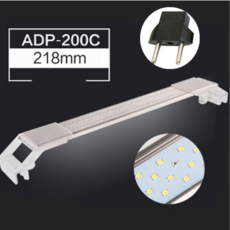 Aquarium ADP LED Aquatic Plant SMD Verlichting Chihiros Ultra Dunne Aluminium Waterdichte Lamp Voor Fish Tank Grow Verlichting: ADP 200C EU Plug
