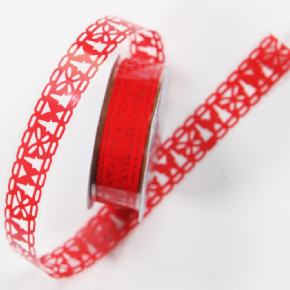 Lace Flower Masking Tape Paper Ribbon Lace Roll Scrapbooking Self Adhesive Sticker DIY Album Decorative