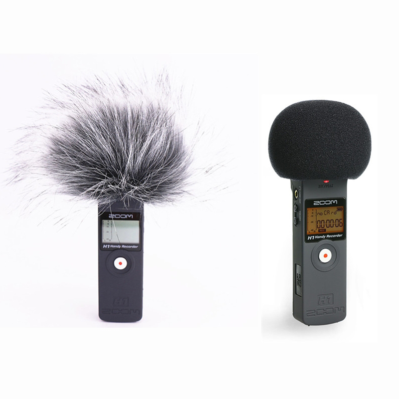 Zoom-Parabrisas peludo H1 H1N Deadcat para grabación, accesorios de micrófono, cubierta, cancelación de ruido, estéreo