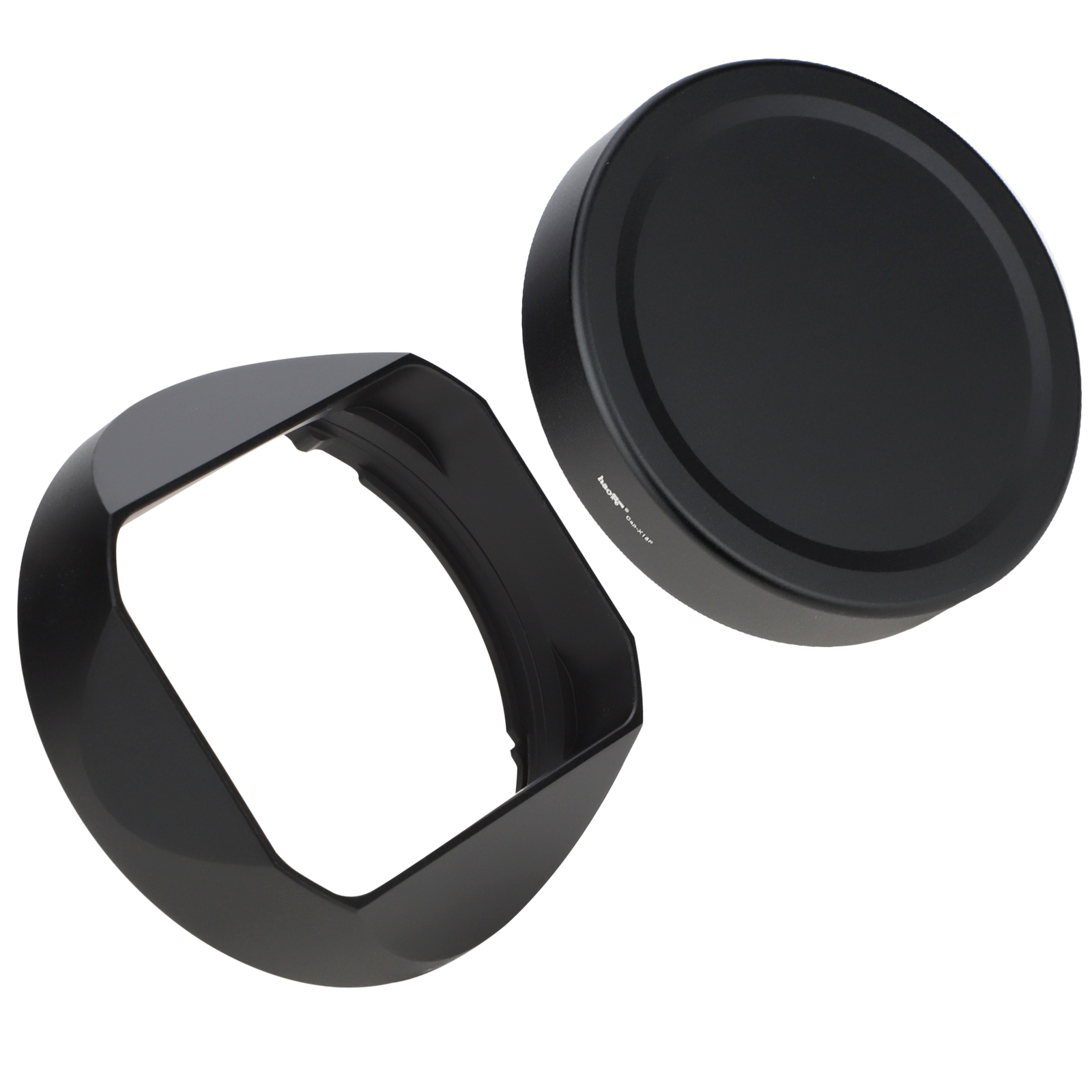 Haoge LH-X18F Lens Hood Metal Square Bayonet for Fujifilm XF 18mm F1.4 R LM WR Lens With Metal Front Cap