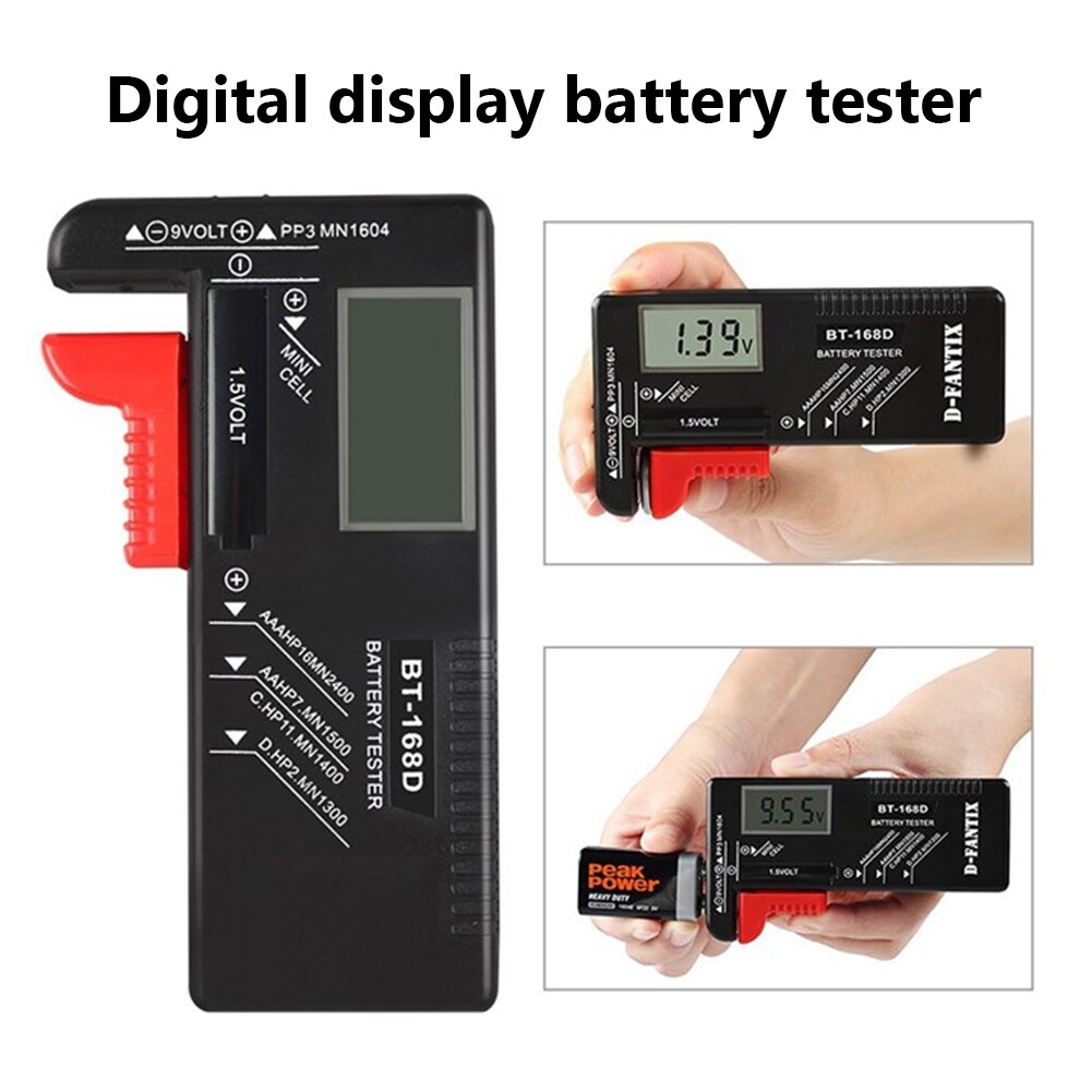 BT168D BT168 Pro Tester digitale della capacità batteria LCD BT-168D for batterie AA AAA da 9 V e 1,5 BT-168(BT168 Pro