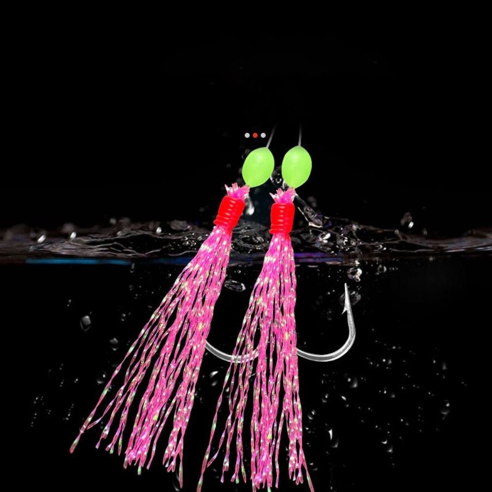 Piume di sgombro Nottilucenti Spigola Merluzzo Impianti di pesca d'acqua dolce Pesca Sabiki Impianti di pesca triplo Esche da pesca Attrezzatura da pesca in cavalla