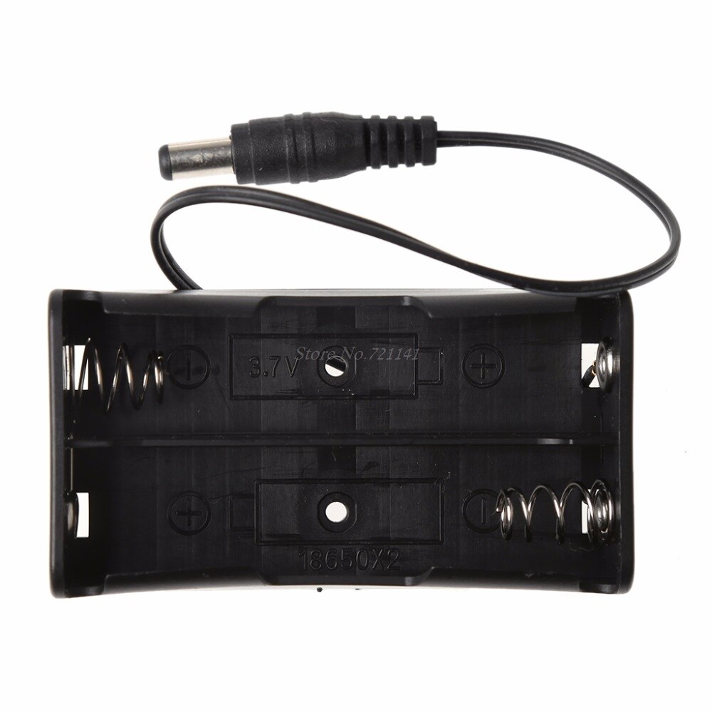 Gör-det-själv 2x 3x 4x 18650 batterihållare förvaringsbox med  dc 5.5 x 2.1mm strömkontakt elektronik lager