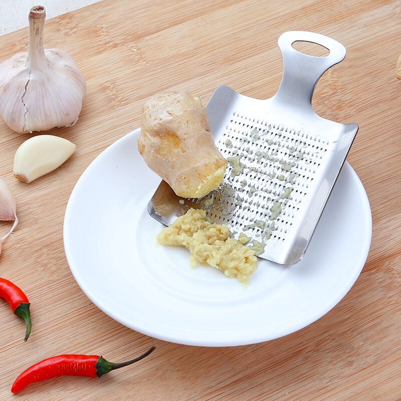 1pc Ginger Garlic Wasabi Grater Crusher Garlic Press Device Chopper Cutter Garlics Peeler Kitchen Tools Stainless Steel
