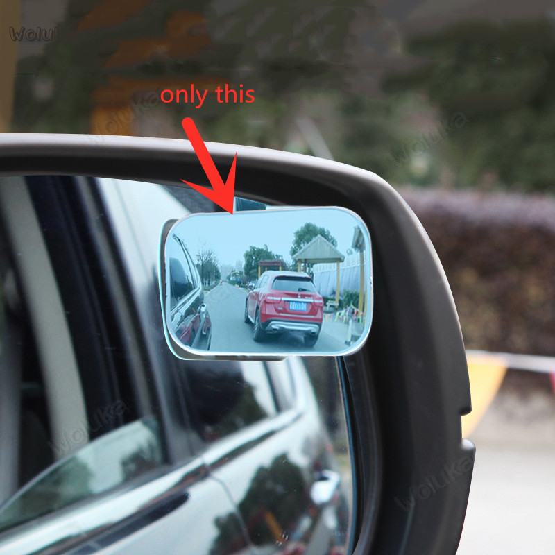 Automotive rear view mirror small round mirror blue mirror Square wide angle reverse mirror anti-glare CD50 Q02