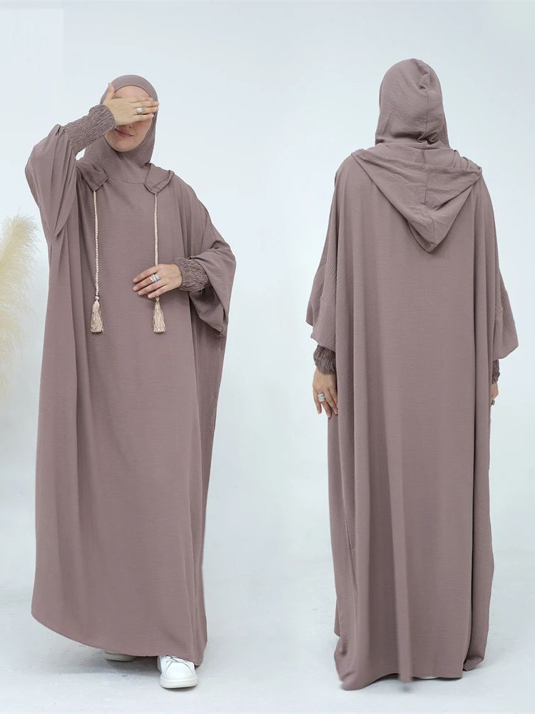 Ramadan Niqab Khimar Muslim Abaya Damen Dubai Turkey Islam Prayer Clothes Women Jilbab Modest Dress Kaftan Robe Femme Musulmane