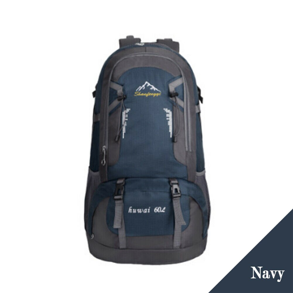 60L Outdoor Travel Hiking Camping Backpack Waterproof Rucksack Trekking Bag Pack
