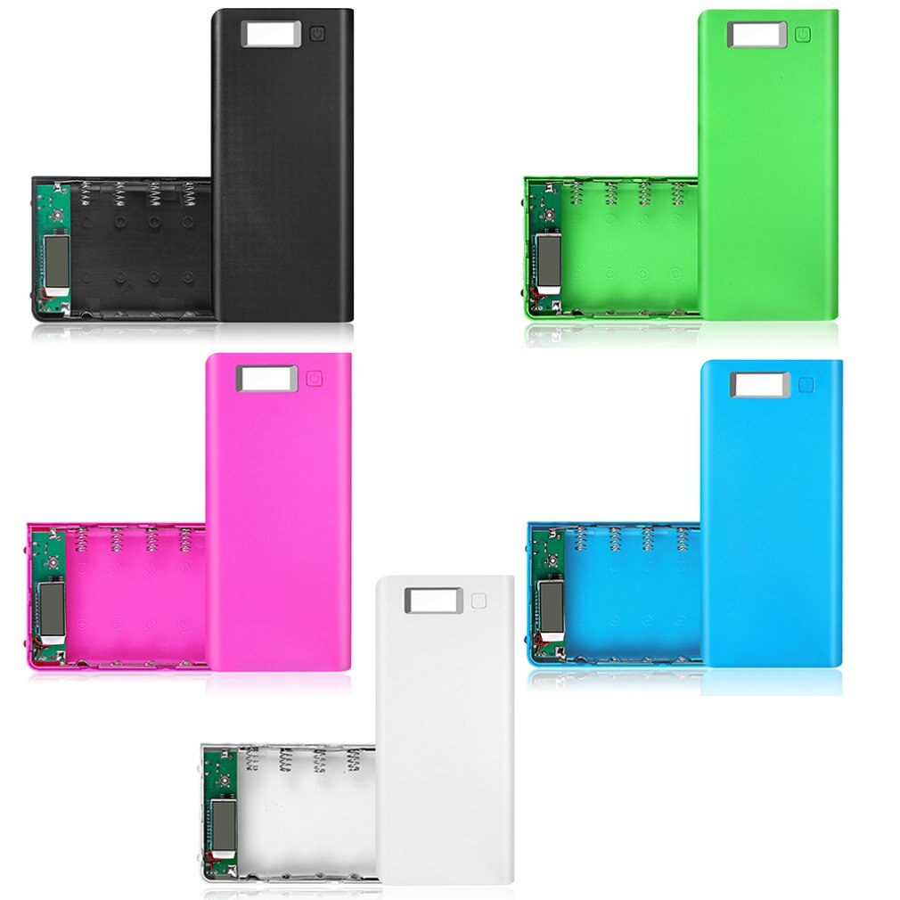 8*18650 Batterij Draagbare Power Bank Case Kit Digitale Display Lassen-Gratis 8*18650 Mobiele Power Box kit Draagbare Batterij Shell