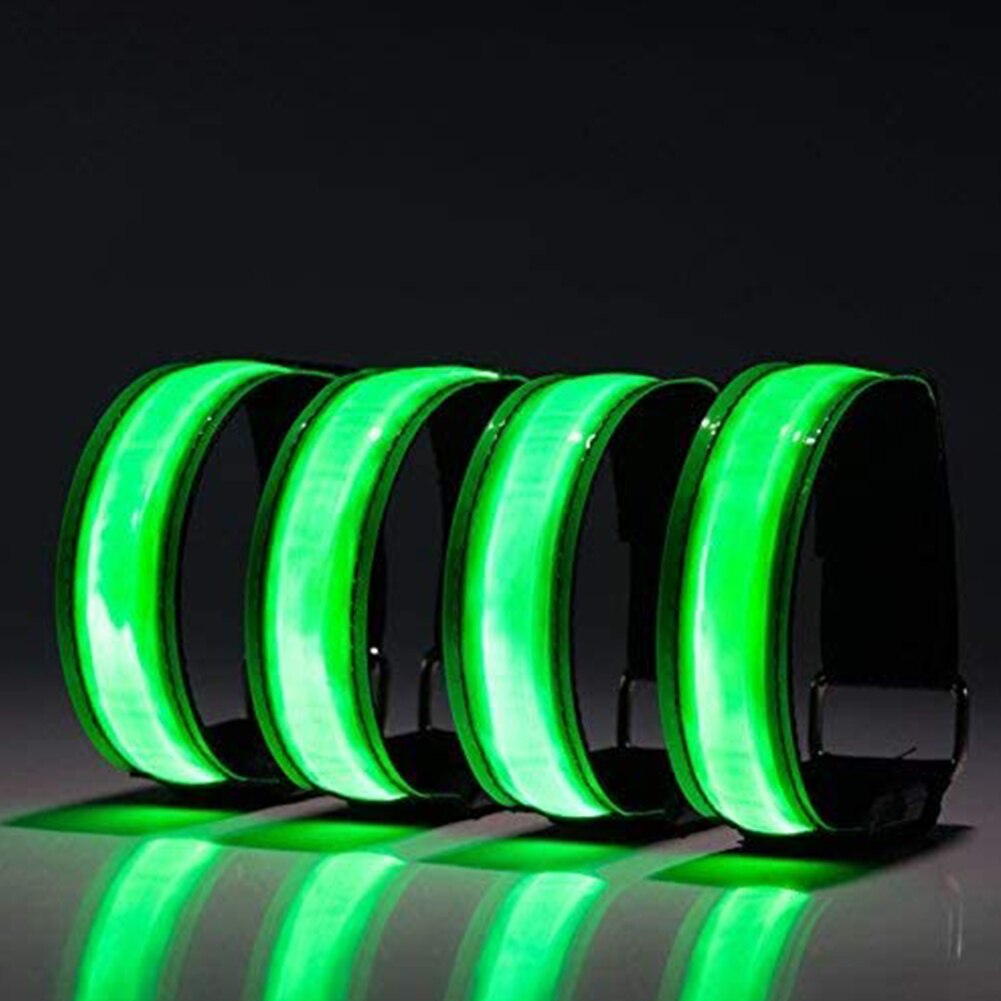 USB Ladung LED leuchtend Nacht Lauf Armbinde Armbinde draussen Sport Armbänder Laufende Licht Für Läufer Jogger Radfahren