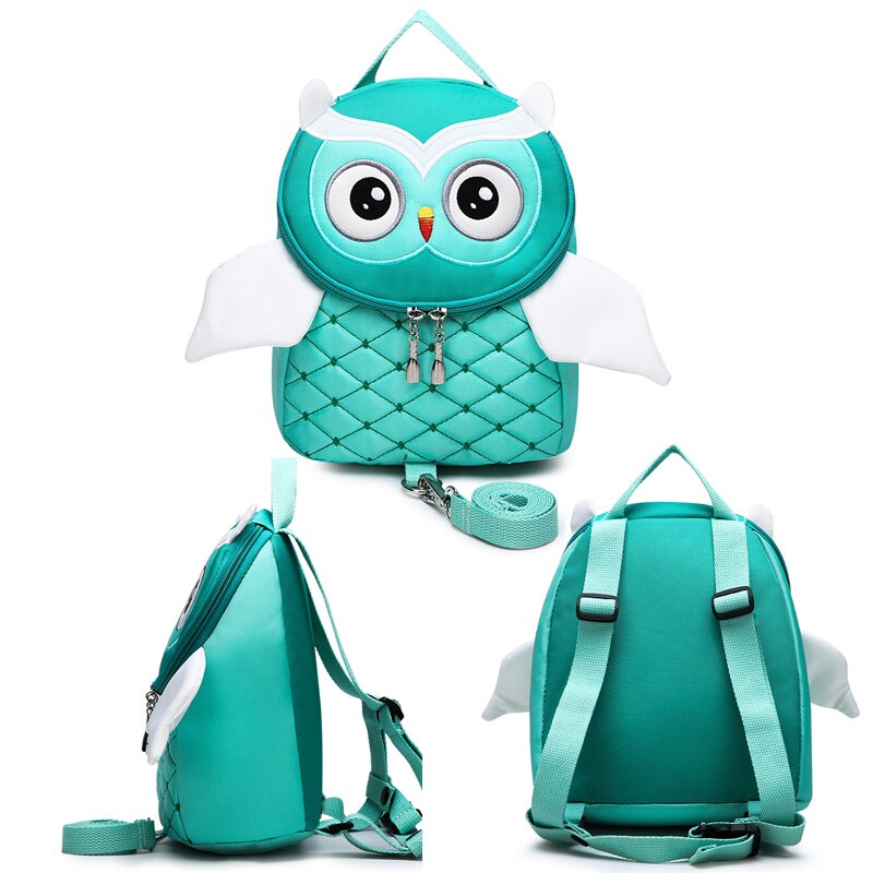 3DCute Owl Pattern Bag For Kids Girls Boys Children Backpack Cartoon School Bag Anti-lost Kindergarten Backpacks Mochila