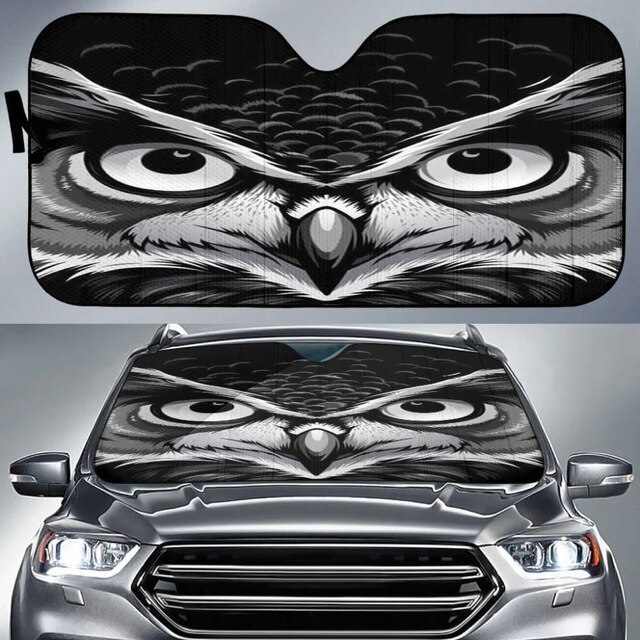 Mooie Schilderen Kat/Hond In Rijden Print Auto Zonnescherm Auto Voorruit Window Cover Sunshades Zonneklep: HTD650HC