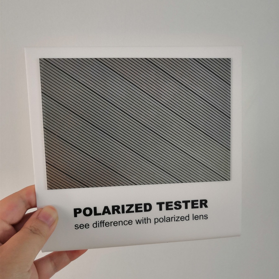 2 stuks/partij Gepolariseerde Lens Testkaart voor Testen Polariserende zonnebril Polaroid Testkaart eyewear zonnebril accessoires